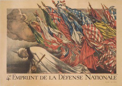 4th Loan for National Defence, 1918 by Jules Abel Faivre